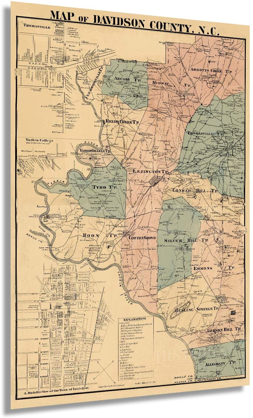 Map Of Davidson County North Carolina Where Is Locate vrogue.co