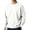 White, variant on Unisex Crew Neck Long Sleeve Solid Sweatshirt Oversized Casual Pullover Comfortable Basic Top for Fall Winter Everyday Wear and Weekend Outings Gray 3XL