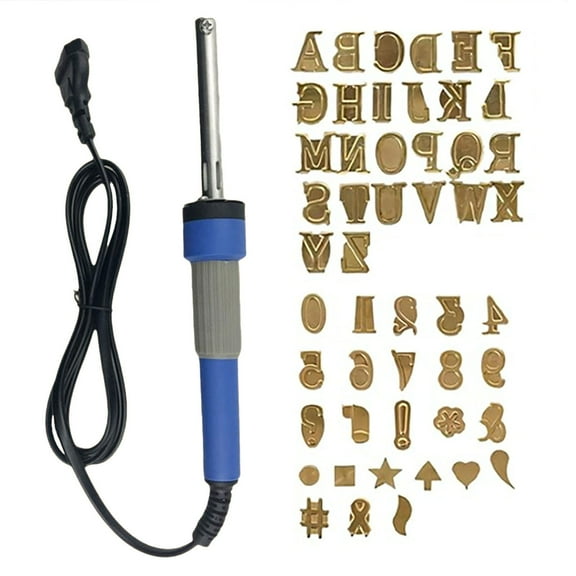 2025 Wood Carving Kit - Copper Tips, 26 Letters/Numbers, for DIY/Leather/Wood Crafts