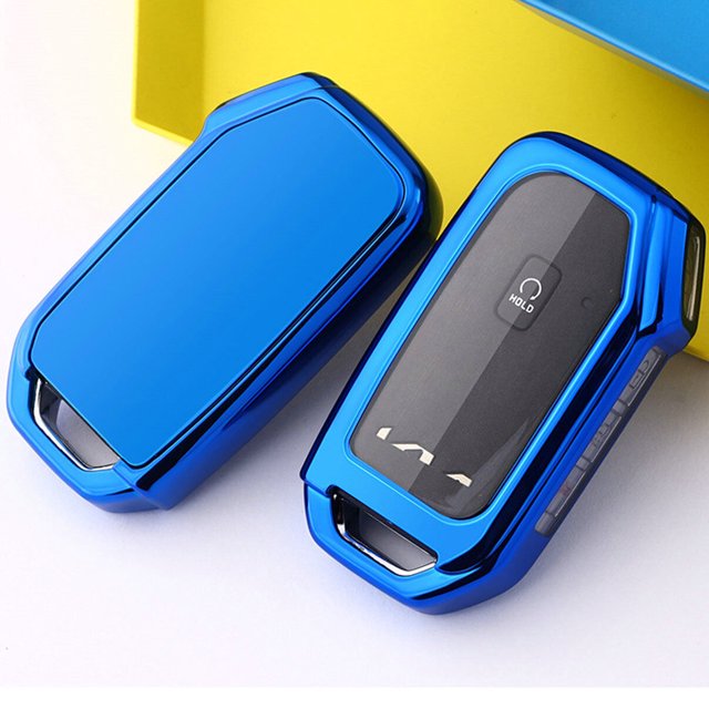 Para KIA K5 Soul Telluride Sorento 2021-2022 TPU Funda para mando a distancia CQOFD00790 (Azul) JM