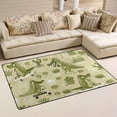 thumbnail image 2 of Coolnut Lightweight Soft Area Rugs 31x20 Inch, Cute Crocodile Pattern Floor Mat Doormat for for Rooms Entrance Hardwood Floor Living Room 2'7" x 1'8"） Nursery Rugs, 2 of 6