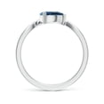 thumbnail image 2 of ANGARA Natural East-West Pear London Blue Topaz Wave Shank Solitaire Ring in 14K White Gold for Women (Size-7x5mm) | November Birthstone Jewelry for Women | London Blue Topaz Ring (Ring Size - 10), 2 of 10
