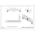 thumbnail image 6 of Novalinea ZA Linear Shower Drain - 30 Inch Brick Pattern - Brushed Stainless Steel - Hair Strainer - Leveling Feet - Threaded Adapter - Sleek and Modern Design, 6 of 7