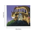 thumbnail image 6 of Totoro Wall Tapestry Cartoon Poster Wall Hanging Tapestry for College Dorm Living Room Bedroom Decoration 59x59 Inch, 6 of 8
