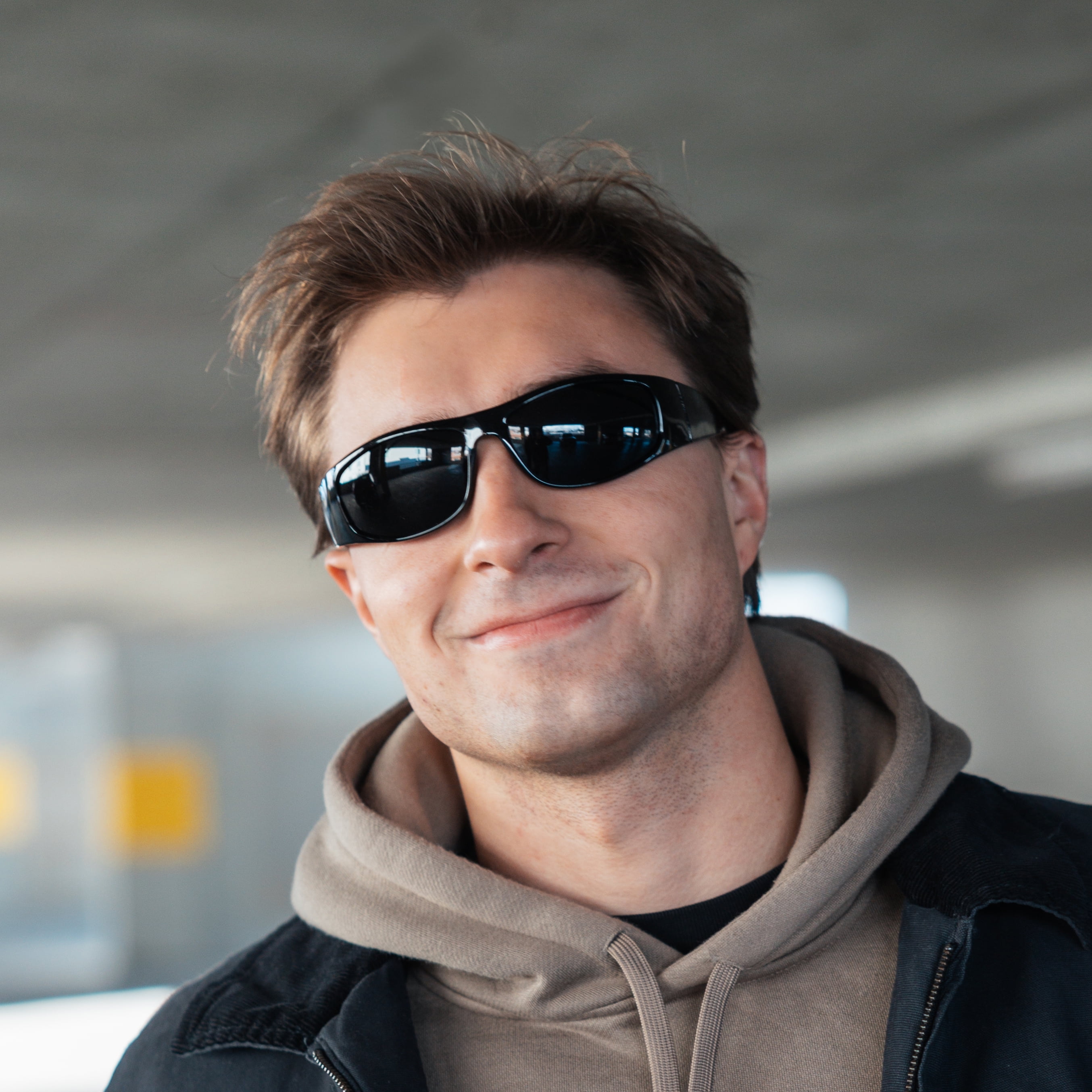 ORION Wrap Around UV400 Slim Super Dark Sunglasses