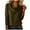 Army Green, variant on Cowl Neck Sweater for Women Fashion Casual Semi High Neck Solid Color Round-Neck Sweater Knit Winter Casual Loose Sweaters Long Sleeve Trendy Pullover