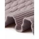 thumbnail image 5 of Cárdigan de verano de manga corta INSPIRE CHIC para mujeres, suéter de punto trenzado con botones, cuello redondo, tendencia, top corto XL gris, 5 of 6