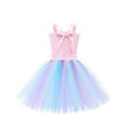 thumbnail image 4 of Fgnfyis Girls Sparkling Rainbow Sequin Girls Party Dress Birthday Gown with Puffy Skirt Elegant Formal Attire Pink 8-9 Years, 4 of 5
