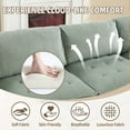 thumbnail image 3 of Villeston U-Shaped Sectional Sofa for Living Room, 4 Seat Sofa Couch with Double Chaise,Mint Green, 3 of 9