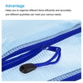thumbnail image 4 of Uxcell A6 File Document Pockets Bill Pouch Mesh Zipper Bags, Blue 6 Pack, 4 of 5
