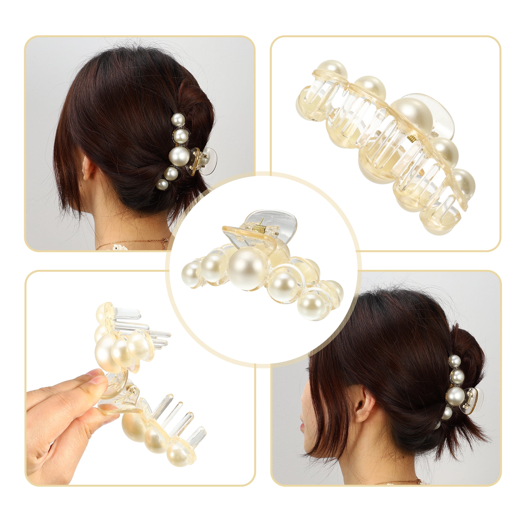 Unique Bargains Plastic Hair Claws Hair Clips Hair Barrettes 3.98" x 2.01" x 1.93"