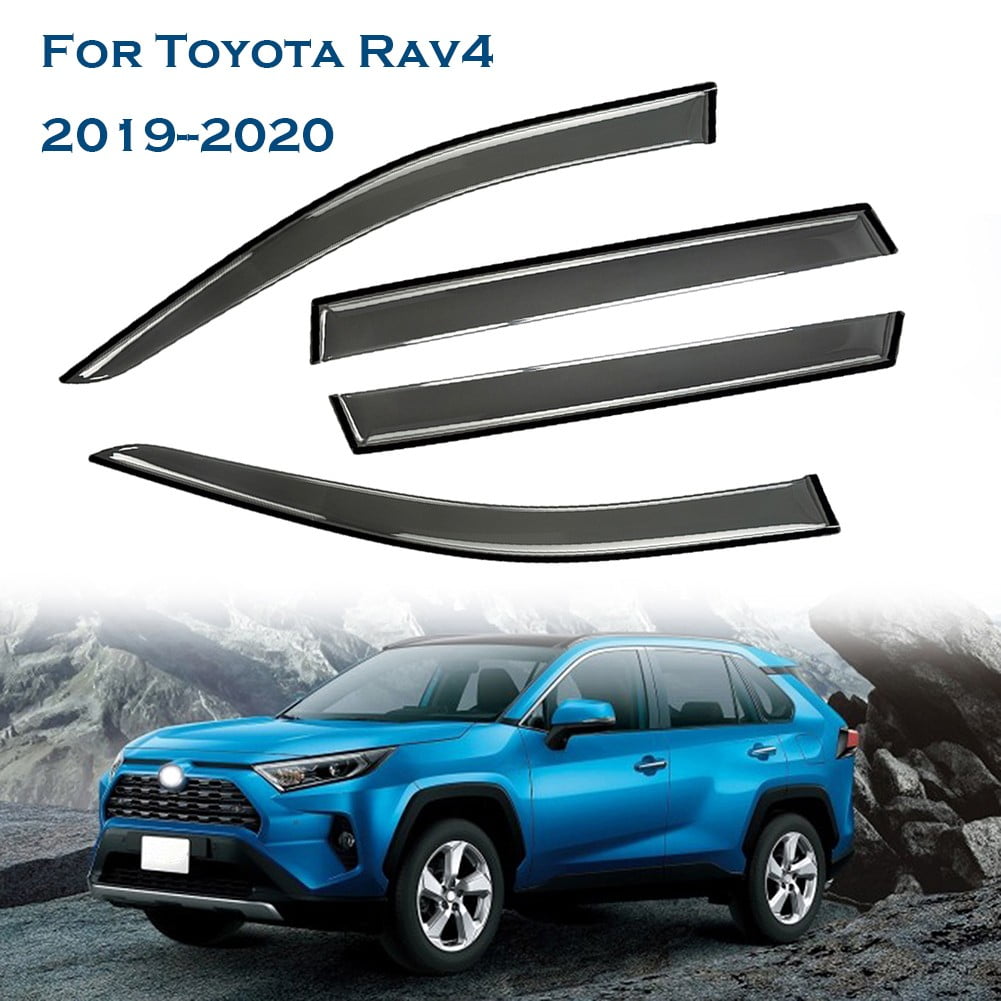 For Toyota RAV4 2019 2020 JDM Window Visor Vent Sun Shade Rain Guard Deflectors
