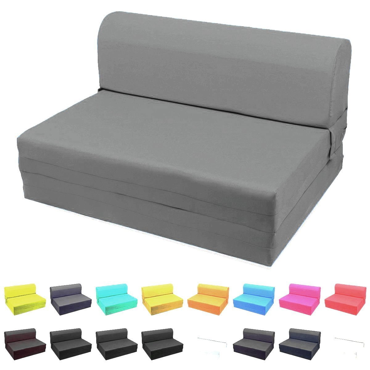 Twin Sleeper Chair Folding Foam Beds Rose Black Foldable Sofa Couches 6x32x70 