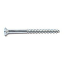 #6 x 2" Zinc Plated Steel Phillips Flat Head Wood Screws WSFS-143 (75 pcs.)