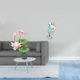 thumbnail image 2 of Pegatina De Pared De PVC Retro Y Estatua De Resina De Mujer Playera, Adorno Decorativo De Mesa Para Sala De Estar, Cocina, Sofá, TV, Fondo, Decoración Del Hogar, 2 of 8