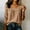 A1_Khaki, variant on Womens Plus Size Gauze Shirts 3/4 Sleeve Cotton Linen Crewneck Pullover Tops Empire Waist Flowy Peplum Loose Tunic Blouses Lightweight Gauze Dressy Casual Office Work Basic Shirts Black L