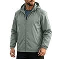 thumbnail image 2 of Miqool Windbreaker for Men Lightweight Water Repellent Lightweight Packable Zip Up Hooded Rain Jacket with Pockets for Running Hiking Cycling Travel, 2 of 9