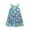 Blue, variant on Mercatoo Kids Girls 𝐕intage Plant Print Sleeveless Thin Dress 𝐁𝐨ho Square Neck Strap Pa𝐫𝐭y Beach 𝐅lutter Casual Su𝐧dress