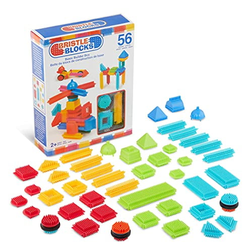 Battat Bristle Block 56 Piece Basic Building Set Walmart
