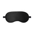 thumbnail image 5 of Paquete de 2 máscaras de noche, antifaz para dormir de seda ultrasuave, antifaz para dormir, antiluz con correa elástica ajustable (negro), 5 of 5