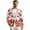 Red Maple Leaf Print, variant on HELLHERO Lightweight Business Suit Jacket, Musical Note Polyester One Button Slim Fit One Button Suit Jacket for Prom Summer