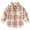 Orange, variant on WXFAZCVU Boys Long Sleeve Flannel Plaid Shirt Button Down Shirts Soft and Comfortable Tops Size 3-4 Years