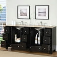 thumbnail image 2 of Silkroad Exclusive Transitional Travertine Bathroom Vanity- Double Sink - 72 in. Wide, 2 of 6