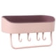 thumbnail image 1 of Estante de succión Cateissary para ducha de baño cesta de almacenamiento montada en la pared Rosado morado, 1 of 6