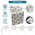 thumbnail image 6 of Yellow Poppy Flowers Table Runner 70 Inches, Spring Gray Eucalyptus Leaves Rustic Bed Runner Dresser Scarves Tabletop for Indoor Outdoor Parties/Ceremony/Banquet, 13" x 70", 6 of 9