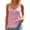 Pink, variant on Versatile U-back Solid Women Vest Fixed Bra Seamless Slim Inner Outer Top Black XXL