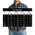 thumbnail image 3 of Mens Long Sleeve Plaid Shirt Button Down Casual Flannel Checkered Top for Work Out Fall Winter Fashion Comfortable Fit Black 2XL, 3 of 7