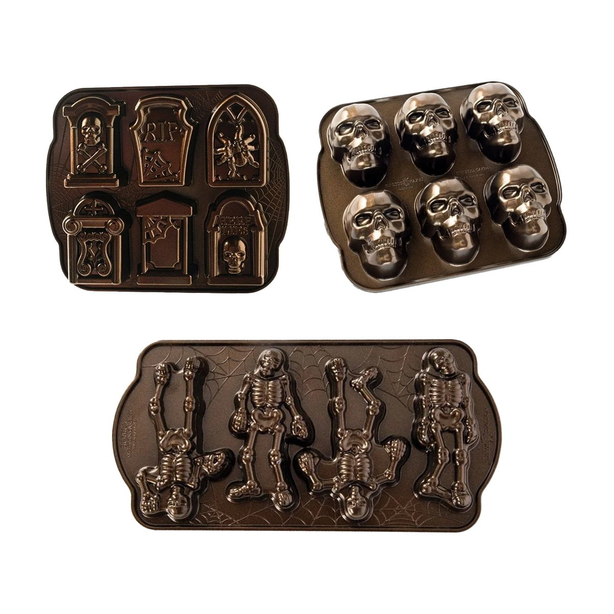 Nordic Ware Haunted Halloween Cakelet Pan Trio