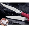 thumbnail image 3 of Cuchillos Fabricado en Plástico ABS LaguioleRed 12 pza 23 cm Carmesí Acero Inoxidable Cuchillo para carne., 3 of 3