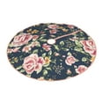 thumbnail image 2 of Bingfone Christmas Tree Skirt Mat Christmas Decoration Interior -Vintage Floral, 2 of 8