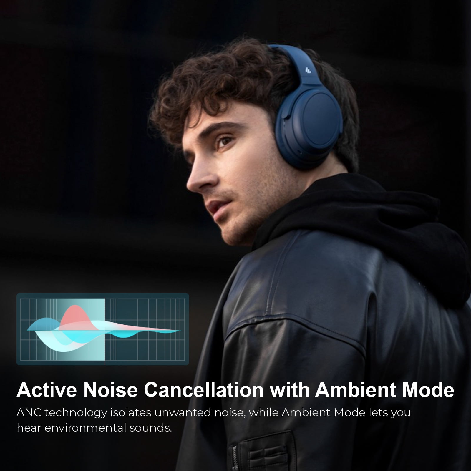 Edifier WH700NB Wireless Active Noise Cancellation Over-Ear Headphones