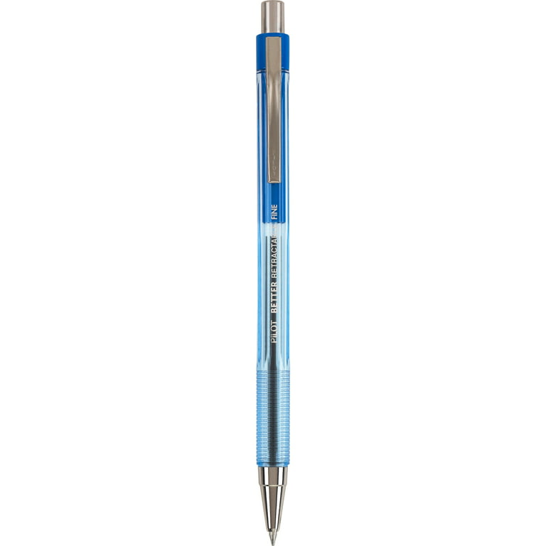 Paper Mate Profile Retractable Ballpoint Pens Bold Point 1.4 mm Translucent  Barrel Blue Ink Pack Of 12 - Office Depot