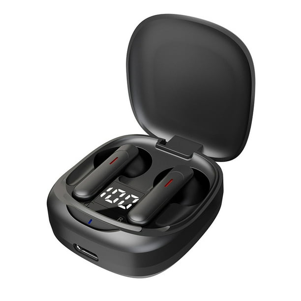 Pisexur Electronics - Auriculares inalámbricos Bluetooth para hombre con estuche de carga, estéreo, de bajo consumo, con reducción de ruido y micrófono integrado, ideal para deporte, trabajo, niños y