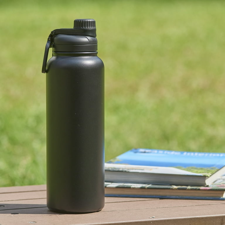 Quart Water Bottle, Wide Mouth, Natural w/ Straw – Capital Books