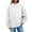 White B, variant on Enjoytime Sweatshirts for Women Fashion Solid Color Long Sleeve Pullover Tops Lightweight Casual Loose Crew Neck Sweatshirts Pink L