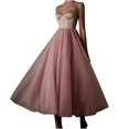 thumbnail image 1 of Moda Casual con cuello en V malla vestido de retazos sin mangas Camis mujeres vestido de mujer vestidos de noche Pompotops lopia1000852, 1 of 9