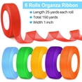 thumbnail image 2 of Cinta Decorativa Mototo 6 Rollos de Organza 1" x 23m Transparente, 2 of 7