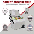 thumbnail image 4 of Koolatron 12V Kargo Electric Cooler/Warmer with Built-in Handle and Wheels (33 Quarts/31 Liters), Portable Travel Storage, 4 of 6