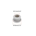 thumbnail image 2 of 4Pcs Tapón de Grommet de Goma Snap Diámetro 15mm ID 11mm H 11mm Sello a Prueba de Rayones Cable Tubería Gris, 2 of 5