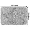thumbnail image 6 of Unique Bargains Non-Slip Thick Microfiber Soft Plush Bathroom Mat Quick Dry Bath Rug Grey 16"x24", 6 of 6