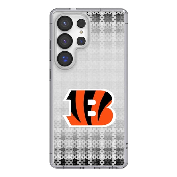 Cincinnati Bengals Linen Logo Galaxy Clear Case