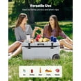 thumbnail image 6 of 74QT wheeled refrigerated box, lightweight hard shell insulated box with ice box handle, cup holder, camping picnic car refrigerated box, 6 of 6