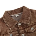 thumbnail image 4 of Toddler Baby Girls Boys Jean Jacket Coat, Button Down Coat for Kids, Kids Denim Jackets Coat 1-6Y, 4 of 7
