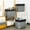 Black&Grey-Upgrated/3P-17"x12"x15", variant on Fabric Storcubes 13 Inch Cube Strobfor Empty Gift Basket Linen Closet Organizers And Baskets Shelves Bins(white&khaki)