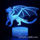 thumbnail image 1 of Juguetes de dinosaurio para niños, luz nocturna de ilusión 3D de dinosaurio con 3 patrones, juguetes dinámicos que cambian de color para niños y niñas, 1 of 1