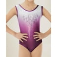thumbnail image 7 of Gymnastics Leotards for Girls Sparkly Rhinestone Dance Unitards Biketards with Shorts Activewear, 7 of 7